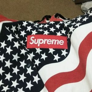 Supreme USA flag hoodie